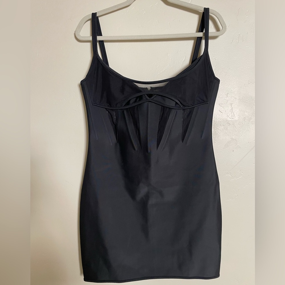 Black Mugler X H&M corset dress. Size L.